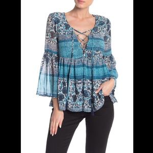 Show Me Your MUMU Poet Tie Top